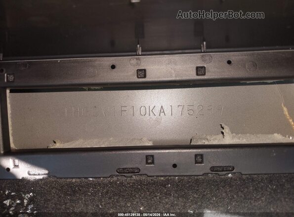 1HGCV1F10KA175299 2019 HONDA ACCORD Black 