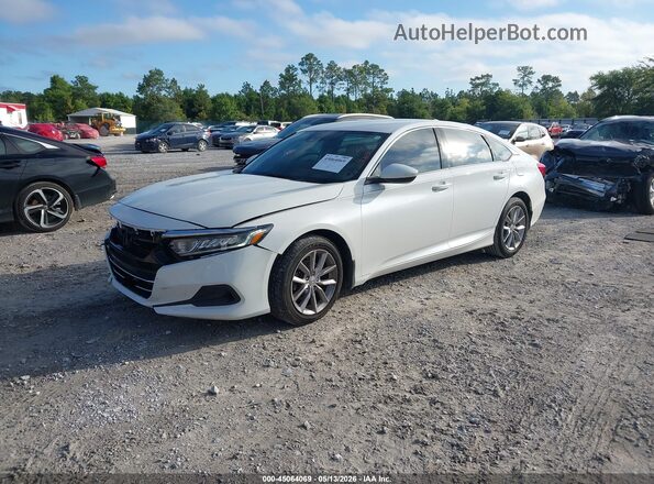 1HGCV1F10MA062584 2021 HONDA ACCORD White Vista tres cuartos delantera izquierda