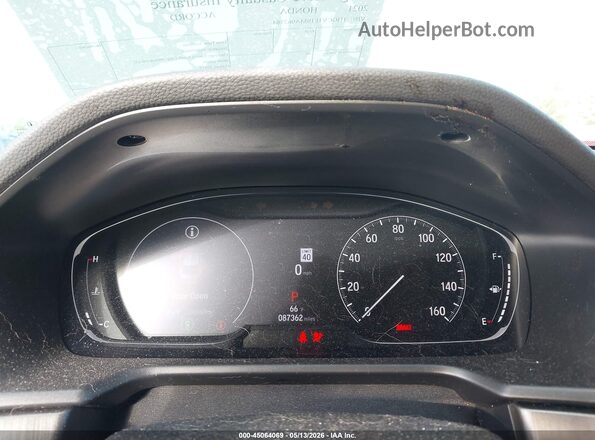 1HGCV1F10MA062584 2021 HONDA ACCORD White Vista de los asientos traseros