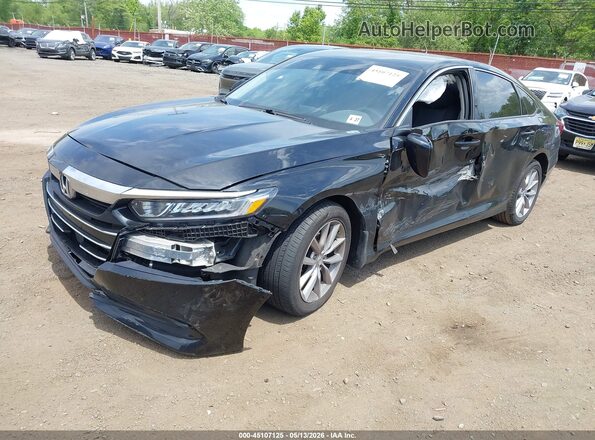 1HGCV1F10NA030753 2022 HONDA ACCORD Black Передня ліва чверть