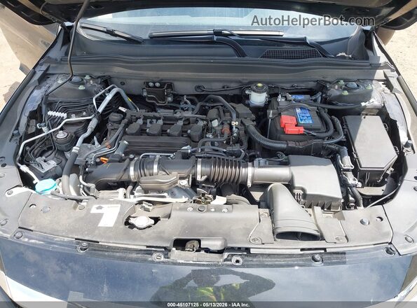 1HGCV1F10NA030753 2022 HONDA ACCORD Black Вид ззаду
