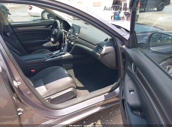 1HGCV1F11JA182924 2018 HONDA ACCORD Gray Вид салону спереду