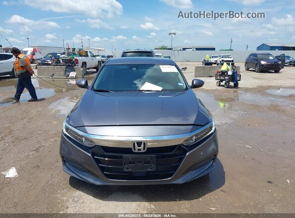 1HGCV1F11JA182924 2018 HONDA ACCORD Gray Вид щитка приладів