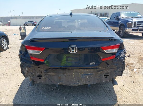 1HGCV1F11LA032153 2020 HONDA ACCORD Black Front view