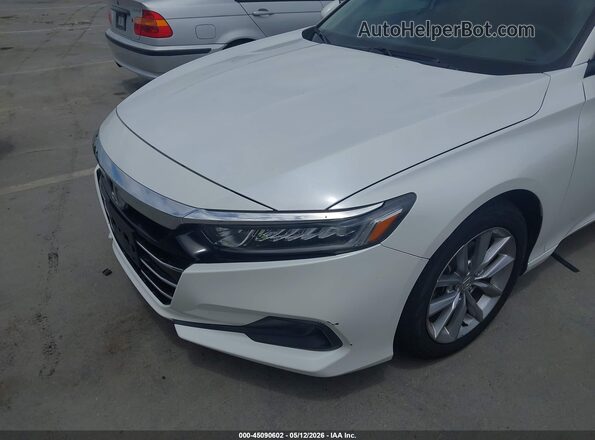 1HGCV1F11MA015242 2021 HONDA ACCORD White Front view