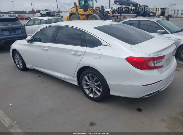 1HGCV1F11MA015242 2021 HONDA ACCORD White Rear left