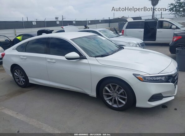 1HGCV1F11MA015242 2021 HONDA ACCORD White Rear interior view