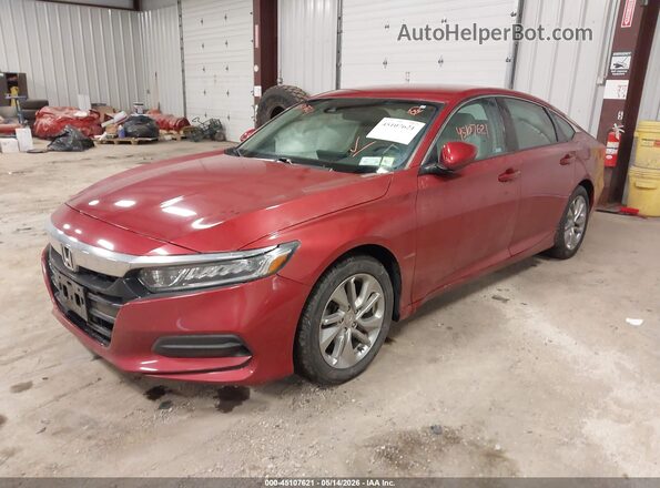 1HGCV1F12JA162813 2018 HONDA ACCORD Red Передня ліва чверть