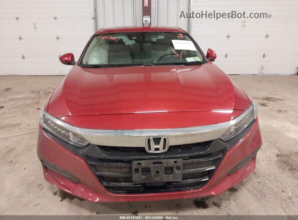 1HGCV1F12JA162813 2018 HONDA ACCORD Red Вид щитка приладів