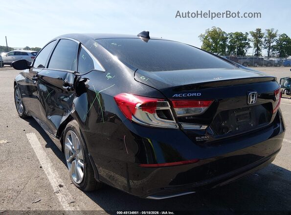 1HGCV1F12KA175370 2019 HONDA ACCORD Black Rear left
