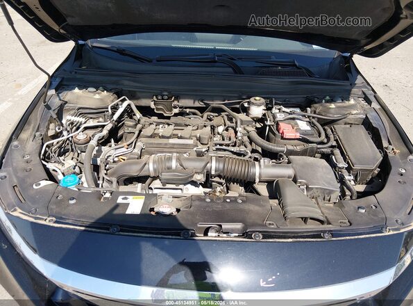 1HGCV1F12KA175370 2019 HONDA ACCORD Black Rear view