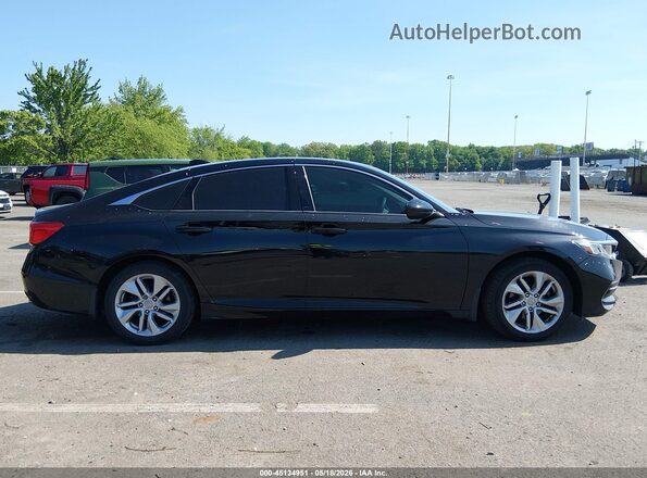 1HGCV1F12KA175370 2019 HONDA ACCORD Black Rear interior view