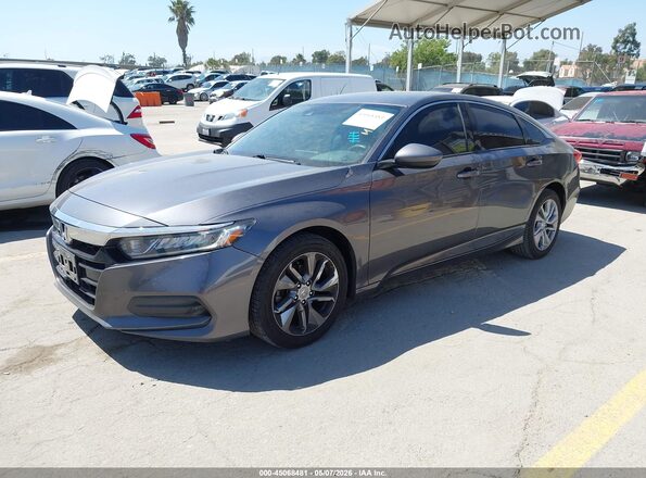 1HGCV1F13JA095431 2018 HONDA ACCORD Gray 