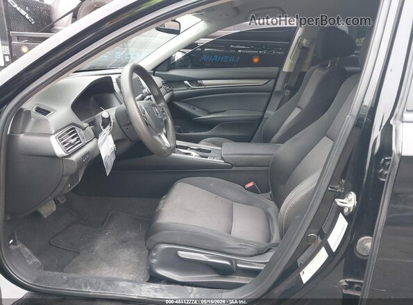 1HGCV1F13LA077367 2020 HONDA ACCORD Black Вид салону спереду