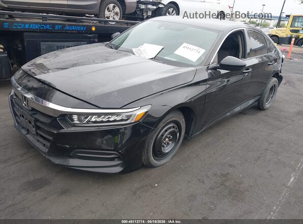 1HGCV1F13LA077367 2020 HONDA ACCORD Black Передня ліва чверть