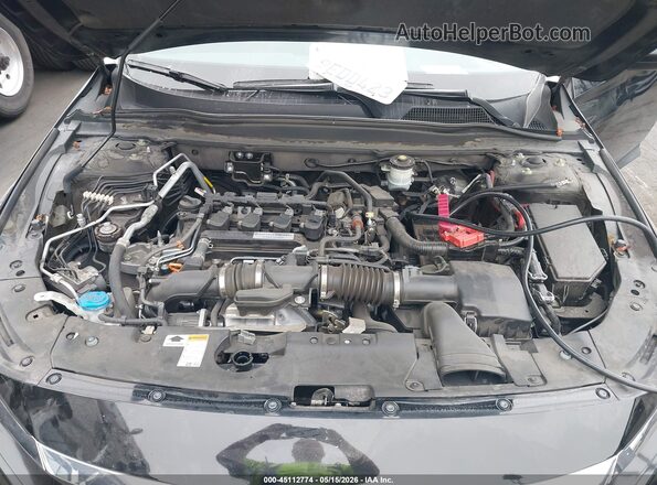1HGCV1F13LA077367 2020 HONDA ACCORD Black Вид ззаду