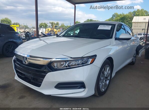 1HGCV1F13LA120640 2020 HONDA ACCORD White Vista tres cuartos delantera izquierda