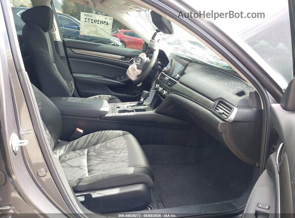 1HGCV1F13MA005196 2021 HONDA ACCORD Серый Вид салона спереди