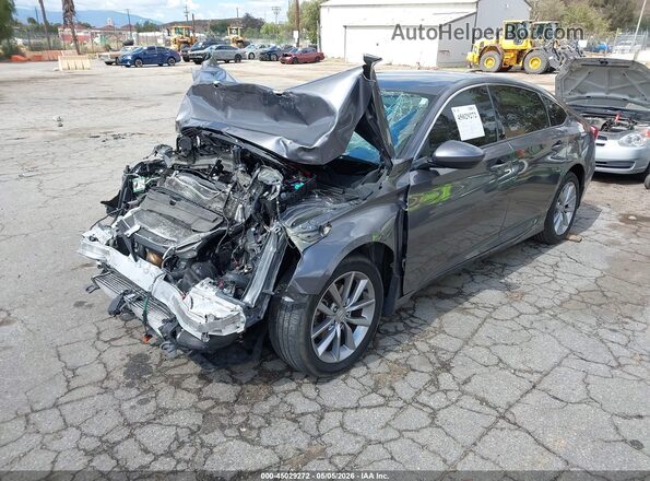 1HGCV1F13MA005196 2021 HONDA ACCORD Серый Передняя левая четверть
