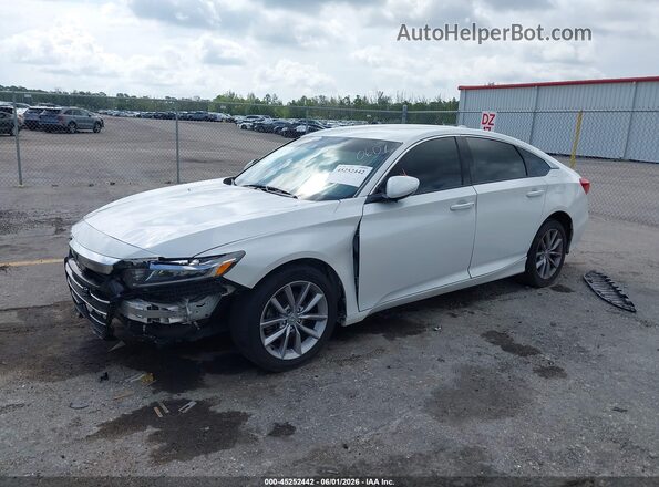 1HGCV1F13MA050607 2021 HONDA ACCORD White Vista tres cuartos delantera izquierda