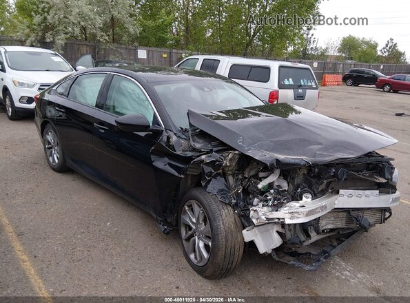 1HGCV1F14KA094810 2019 HONDA ACCORD Black ხელსაწყოთა პანელის ხედი