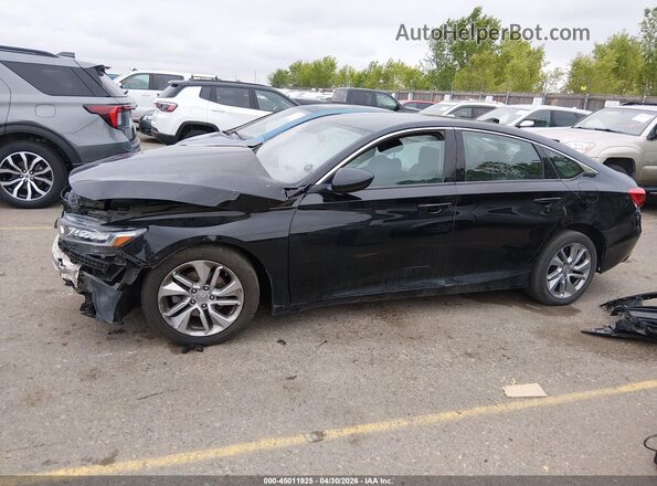 1HGCV1F14KA094810 2019 HONDA ACCORD Black უკანა სალონის ხედი