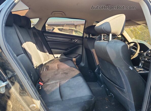 1HGCV1F14KA128325 2019 HONDA ACCORD Black Հետևի նստատեղերի տեսք