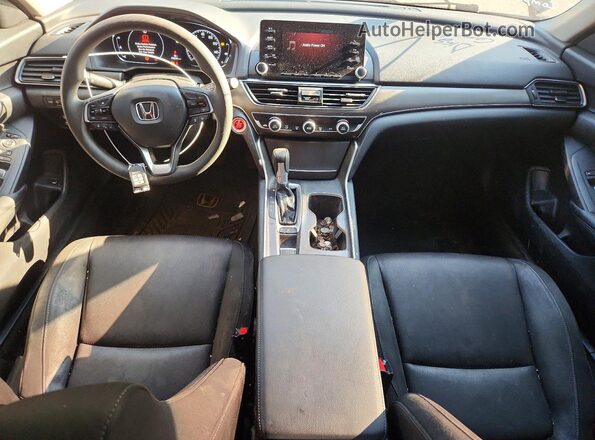 1HGCV1F14KA128325 2019 HONDA ACCORD Black Առջևի վահանակի տեսք