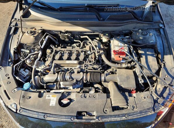 1HGCV1F14KA128325 2019 HONDA ACCORD Black Սալոնի հետևի տեսք