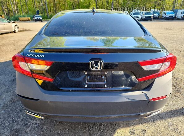 1HGCV1F14KA128325 2019 HONDA ACCORD Black Հետևի տեսք