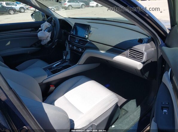 1HGCV1F14LA008946 2020 HONDA ACCORD Dark Blue Вид салона спереди