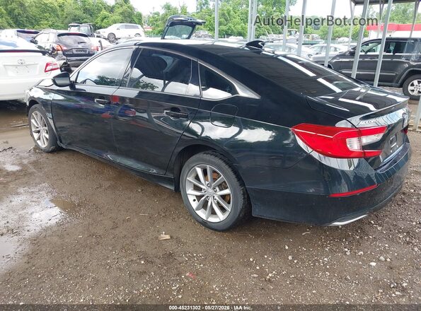 1HGCV1F14MA006406 2021 HONDA ACCORD Черный Задняя левая четверть