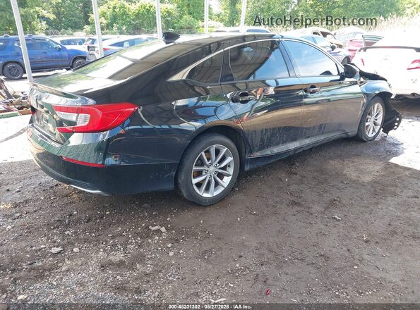 1HGCV1F14MA006406 2021 HONDA ACCORD Черный Задняя правая четверть