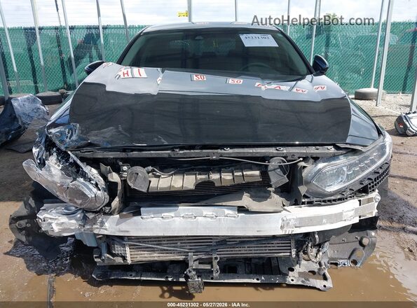 1HGCV1F14MA006406 2021 HONDA ACCORD Черный Вид спереди
