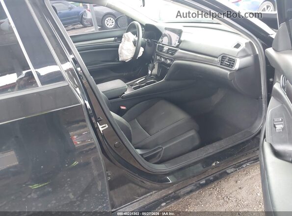 1HGCV1F14MA006406 2021 HONDA ACCORD Черный Вид салона спереди