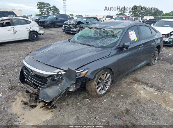 1HGCV1F14MA024243 2021 HONDA ACCORD Gray Передня ліва чверть