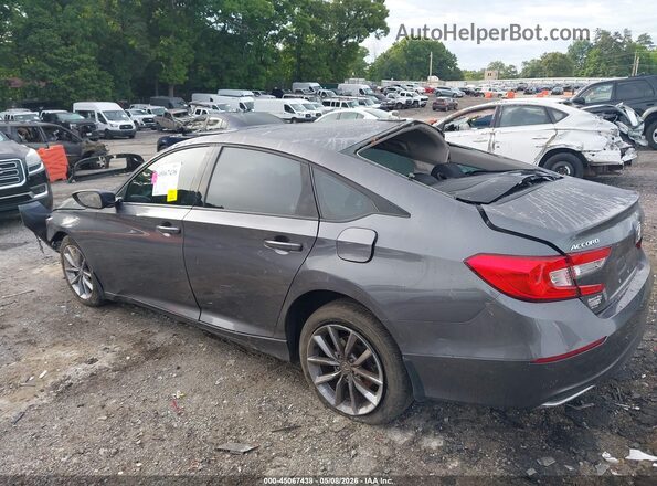 1HGCV1F14MA024243 2021 HONDA ACCORD Gray Вид задньої частини салону