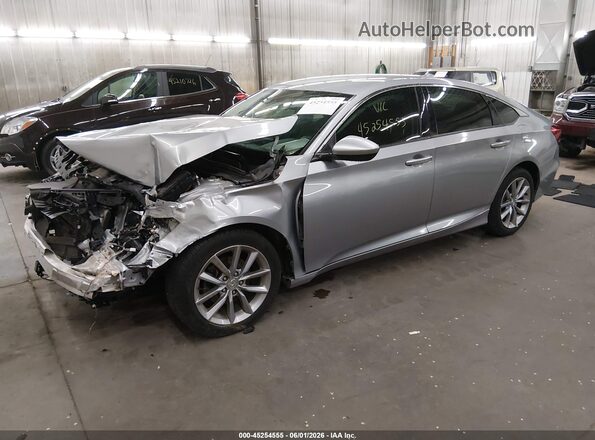 1HGCV1F14MA107350 2021 HONDA ACCORD Silver წინა მარცხენა ხედი სამი მეოთხედიდან