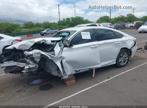 1HGCV1F15JA064004 2018 HONDA ACCORD White Przód lewy
