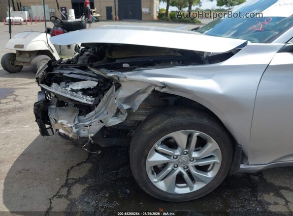 1HGCV1F15JA200566 2018 HONDA ACCORD Silver Դիմացի տեսք
