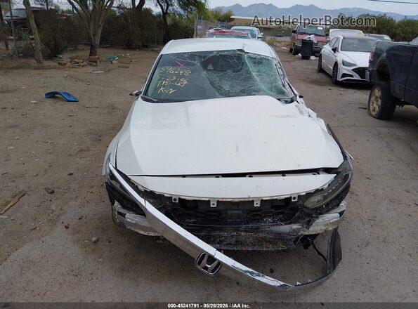1HGCV1F15KA003110 2019 HONDA ACCORD White Սալոնի հետևի տեսք