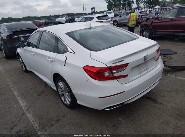 1HGCV1F15KA056812 2019 HONDA ACCORD Белый Задняя левая четверть