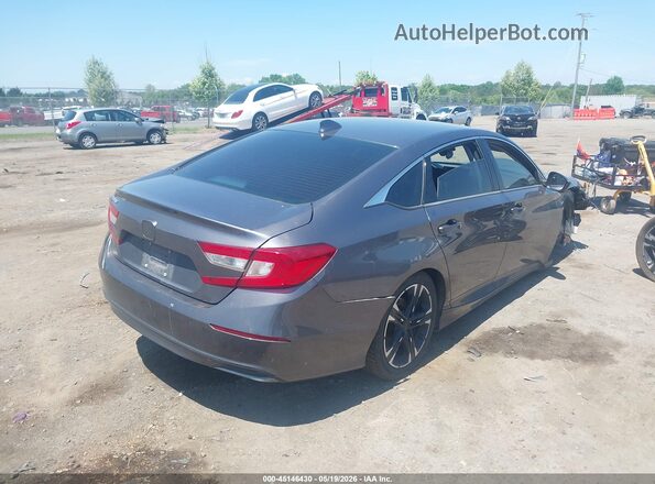 1HGCV1F15KA083492 2019 HONDA ACCORD Gray Tył prawy
