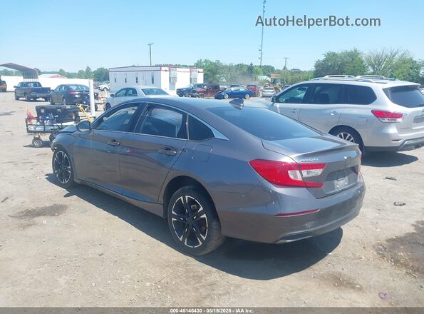 1HGCV1F15KA083492 2019 HONDA ACCORD Gray Tył lewy