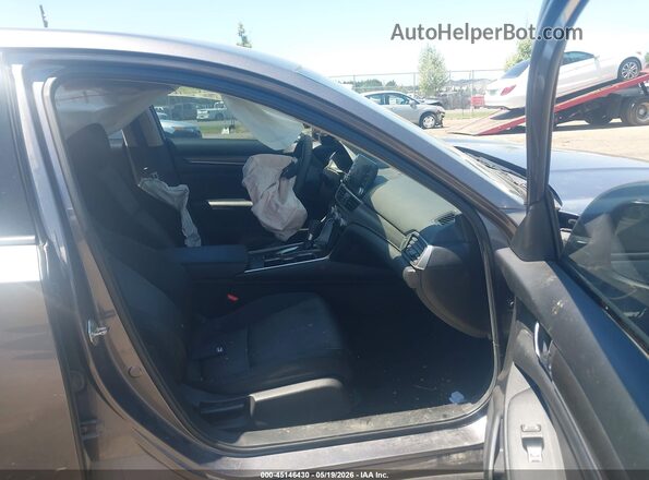 1HGCV1F15KA083492 2019 HONDA ACCORD Gray Widok wnętrza z przodu