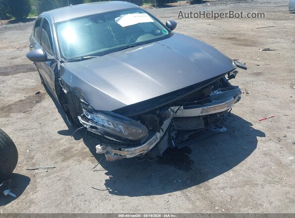 1HGCV1F15KA083492 2019 HONDA ACCORD Gray Widok z przodu