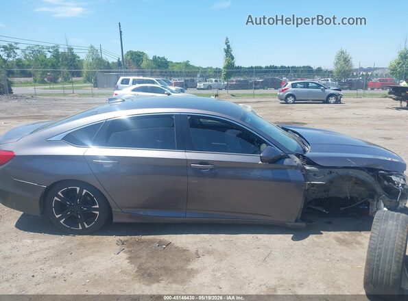 1HGCV1F15KA083492 2019 HONDA ACCORD Gray Widok wnętrza z tyłu