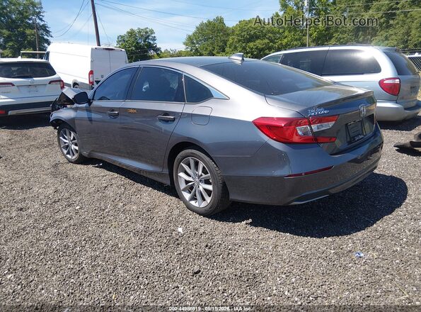 1HGCV1F15MA105932 2021 HONDA ACCORD Gray Trasero izquierdo