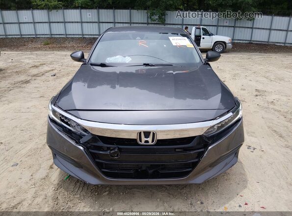 1HGCV1F16JA168128 2018 HONDA ACCORD Gray Front view