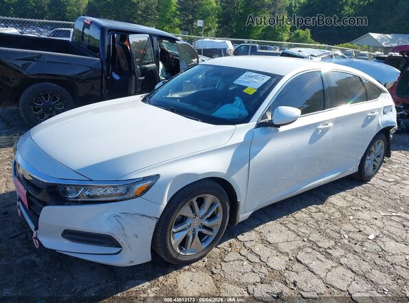 1HGCV1F16KA174092 2019 HONDA ACCORD White წინა მარცხენა ხედი სამი მეოთხედიდან